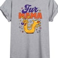 thumbnail image 3 of CatDog - Fur Mama - Women's Oversized Graphic T-Shirt, 3 of 5