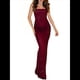 thumbnail image 3 of Vestido de Fiesta con Lentejuelas Brillantes, Corte Sirena, , Ajustado, Formal, para Fiesta y Club Vino Tinto L, 3 of 10