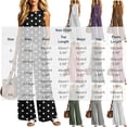 thumbnail image 3 of BRELIL Women Two Piece Sets Polka Dot Boho Vacation Outfits Round Neck Sleeveless Tank Top Wide Leg Long Pants Casual Loose Lounge Matching Set, Purple XL, 3 of 6