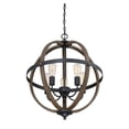 thumbnail image 4 of Trade Winds Lighting 5-Light Pendant Light In Wood, 4 of 6