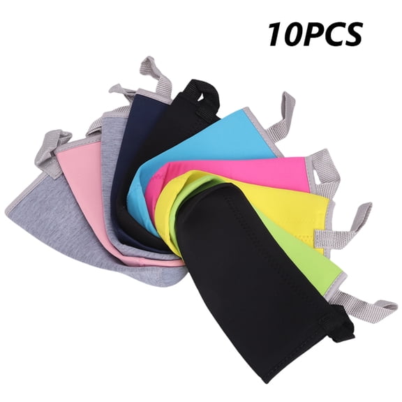 10 Pack Neoprene Water Bottle Sleeves, Drink Bottle Cover Holder Carrier with Carry Strap