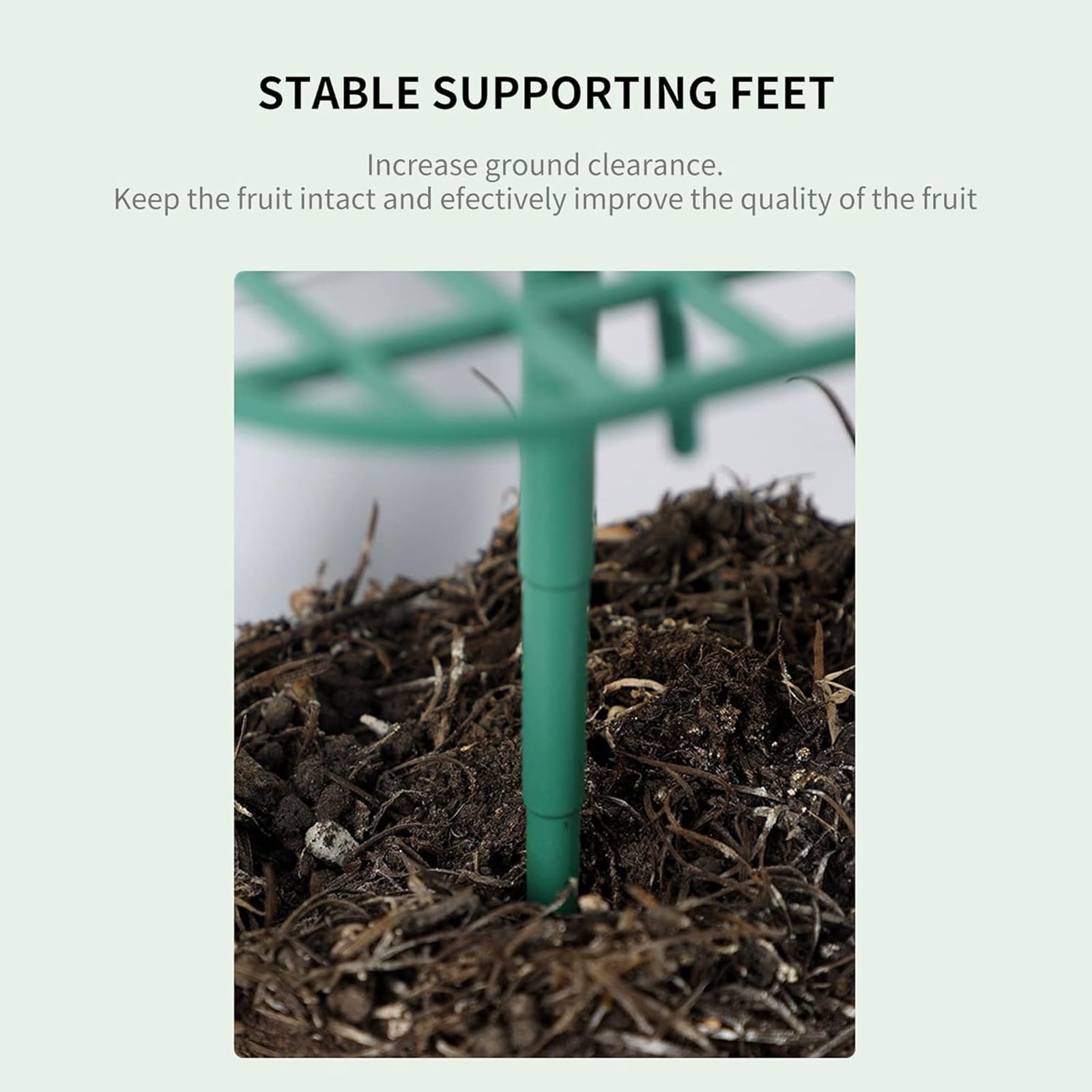 10 Packs Square Strawberry Supports-Strawberry Growing Racks- Plant Support Strawberry Stand Holder Growing Frame Keep Berries Clean