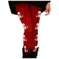 thumbnail image 1 of Zhanying Pantalon de Yoga de Noël avec Poches, Grand Ceinture, Amincissant, Rehausse-Fesses, Coupe Noire, Collants d'Hiver Rouges TTG, 1 of 6