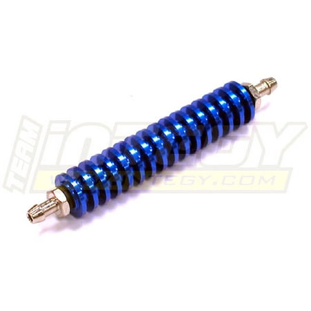 Scale Engine Kit Integy RC Toy Model Hop-ups C22622BLUE Fuel Cooler for Monster Truck & 1/8 Scale Nitro Engine ()