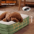 thumbnail image 6 of Small Pet Bed Orthopedic for Cat Dog Four-Sided Bolster Cushion with Waterproof Removable Washable Cover Pet Sofa Green, 6 of 10