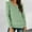 Green, variant on Tops for Women Spring Fall Trendy Solid Color V-Neck Long Sleeved Tee Shirts Stretch Comfy Relaxed Fit Workout Tunic Blouses