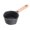 Black, variant on Ywmsfl Milk Pan Coffee Milk Warmer Small Saucepan Stone Coated Pans Aluminum Oil Splashing for Oil Drizzling
