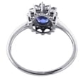 thumbnail image 3 of Carillon Princess Diana Solitaire Oval 7X5 MM 1.23 Ctw Tanzanite 925 Sterling Silver Women's Wedding Ring, 3 of 7
