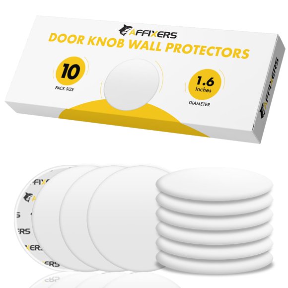 Topes para puertas de silicona AFFIXERS, 10 unidades, 4 cm