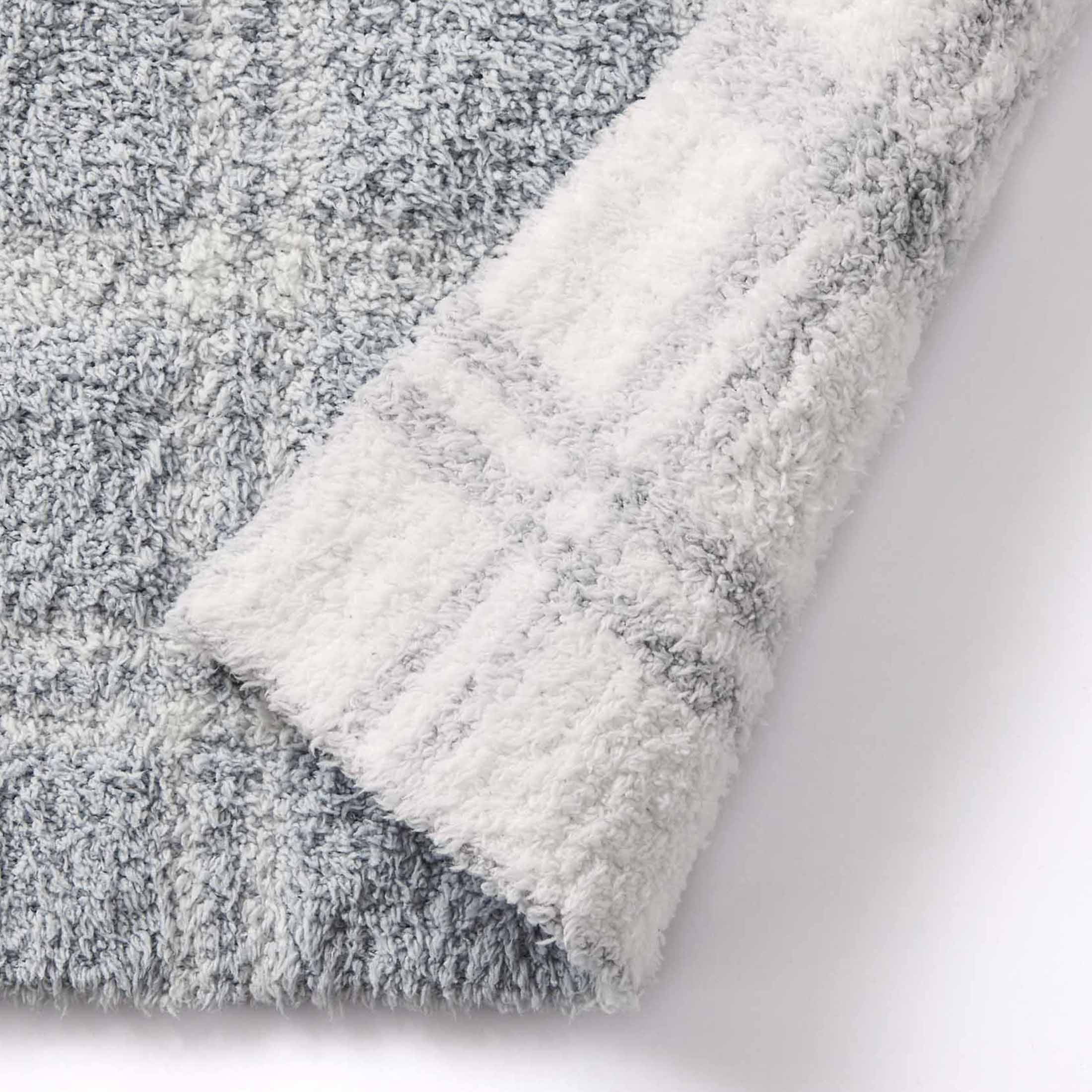 Better Homes & Gardens Soft Cozy Knit Oversize Couch Throw Blanket, Gray Plaid