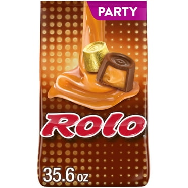 Rolo Rich Chocolate Caramels Candy, Party Pack 35.6 oz