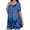 darkblue, variant on Womens Short Sleeve Casual Loose Fit Flare Swing Tunic Tops Basic T-Shirt Plus Size