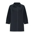 thumbnail image 6 of ShiShine Women's Oversized Long Sleeve Button Down Shirts Blouses Tops Collared Fall Tunics, 6 of 9