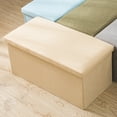thumbnail image 3 of Otomana De Almacenamiento De Tela, Taburete Plegable Con Espuma Viscoelástica Para Oficina En Casa, Caja De Juguetes Con Reposapiés, Estructura Resistente De Tela Plegable,, 3 of 7