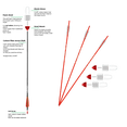 thumbnail image 1 of 3-Pack Foam Tipped Arrows - 30" - Red, 1 of 1
