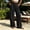 Black, variant on Women's Straight Leg Pants Baeitkot Women's Fashion Solid Color Elastic Waist Casual Button Pocket Straight Leg Pants Blue XL