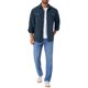 thumbnail image 2 of INSPIRAR CHIC Camisas de Trabajo Casual para Hombre de Manga Larga con Botones y Bolsillos para Pesca y Senderismo M Azul Oscuro, 2 of 6