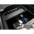 thumbnail image 5 of Red Hound Auto Center Console Organizer 2pc Stackable Set Organizational System Inserts Compatible with SELECT 2015-2019 Ford F-150 (Full Floor Console ONLY) Black Anti-Rattle, 5 of 8