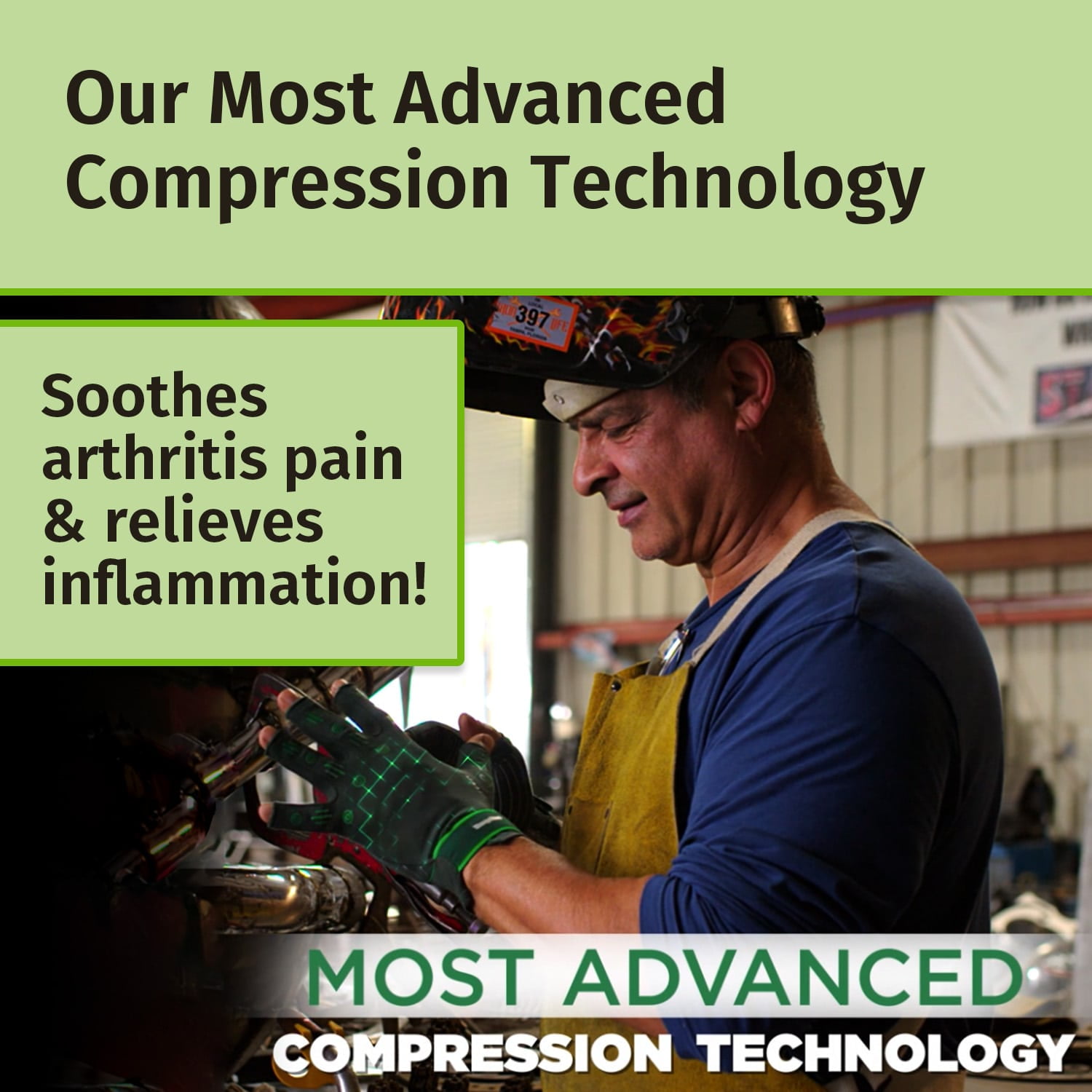 Hempvana Arthritis Compression Gloves - Fingerless Gloves Made with Hemp Plant Fibers - Support for Wrist & Hands