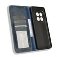 thumbnail image 3 of SaniMore Oneplus 12R Case, Magnetic Folio PU Leather Cover with Card Slots Cash Pocket Stand Feature Full-body Protctive Shockproof Anti-fall Business Wallet Retro Shell, Darkblue, 3 of 15