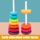 thumbnail image 5 of Rainbow Tower Stacking Games Baby Infant Toy Rainbow Revolving Tower Baby Stacking Toy Rainbow Tower Stacking Games Stacking Blocks ANGGREK Juguetes, 5 of 8
