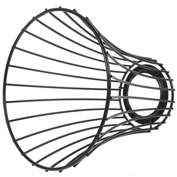Light Bulb Cage Guard Metal Pendant Shade Fixtures LED Bulbs Black