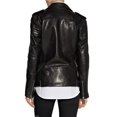 thumbnail image 2 of Black Motorcycle Jacket Womens Motorcycle Jacket Best Leather Motorcycle Jacket Motorcycle Riding Jacket Leather Biker Jacket Women size XS, 2 of 3
