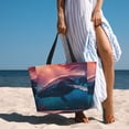 thumbnail image 5 of Rocae Sunshine Ocean Whale for Large Women's Waterproof Beach Bag Tote with 7 Pockets Pool Bag for Travel Gym Vacation, 5 of 6