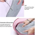 thumbnail image 4 of Funda para asiento de inodoro, 2 piezas, funda para asiento de inodoro de espuma viscoelástica, cojín lavable para asiento de inodoro, almohadilla calefactora para inodoro, 4 of 5