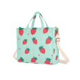 thumbnail image 7 of FORMRS Womens Corduroy Tote Bag Crossbody Shoulder Handbag with Pocket, Green Strawberry, 7 of 7