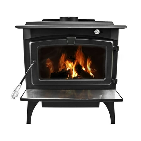 Pleasant Hearth 2,200 Sq. Ft. Large Wood Burning (Best Electric Wood Burning Stove)