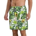 thumbnail image 2 of Naloa Green Tropical Men's Beach Shorts, Surfing shorts, Swim trunks, Quick Dry Swim Trunks for Surfing Beach Fun - XX-Large, 2 of 9