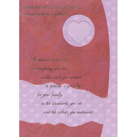 - Designer Greetings Circle, Heart Die Cut Tri-Fold: Father Valentine's Day Card