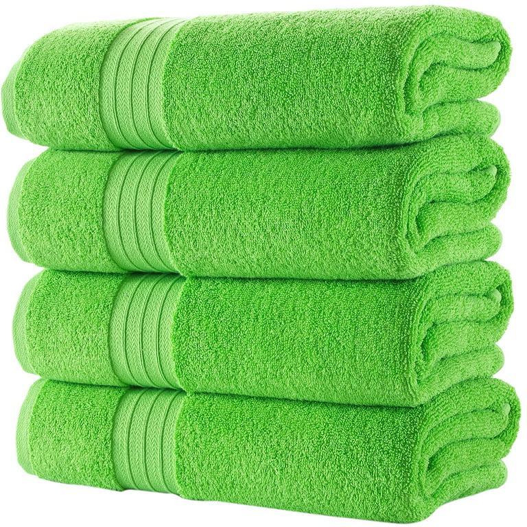 Sustainable Bamboo Bath Towels, Set of 4 - White - Made in Turkey