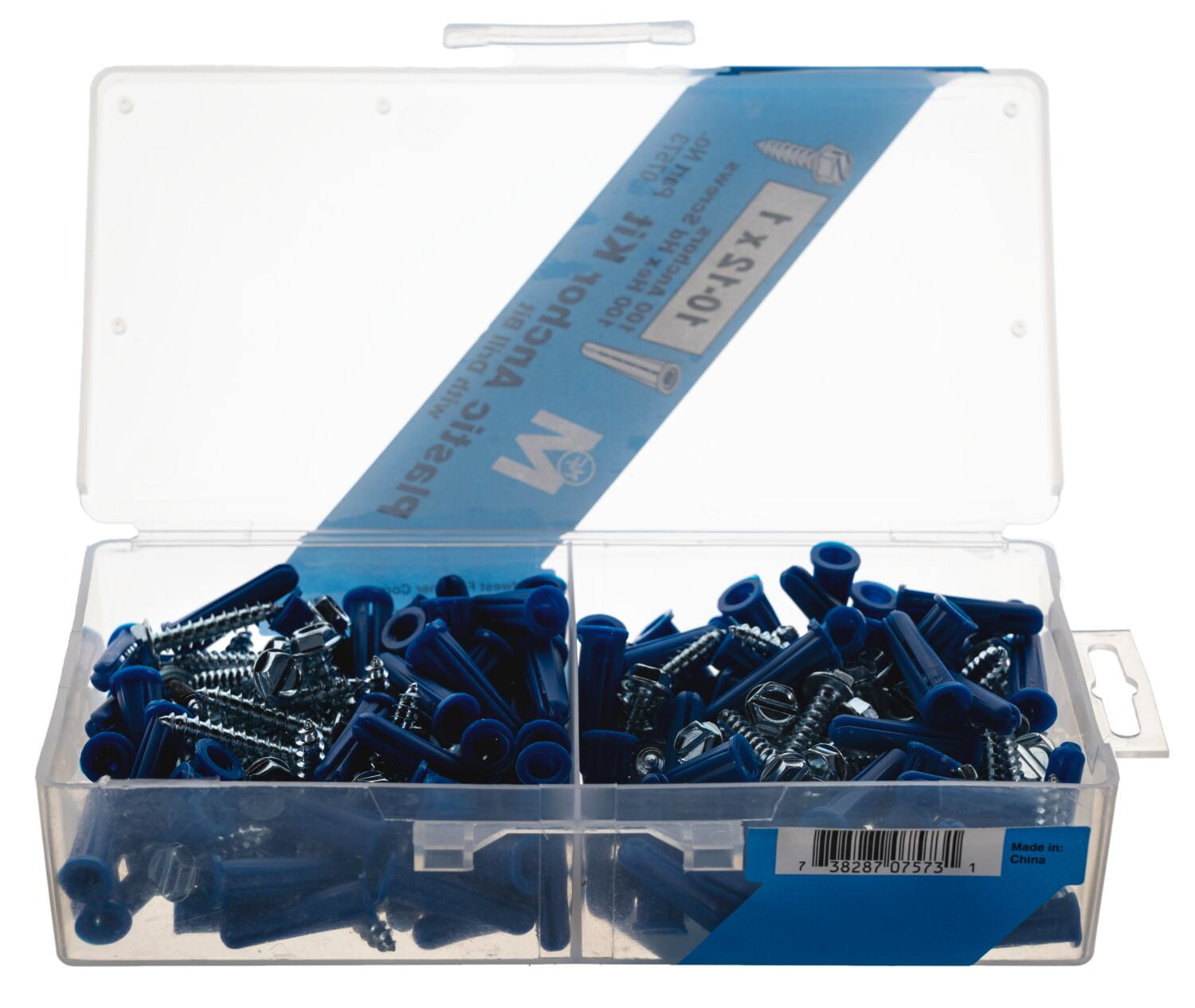 No. 10 to 12 x 1 Slotted Hex Anchor Kit