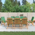 thumbnail image 1 of vidaXL Chaises de Jardin Inclinables avec Coussins 8 Pcs Bois Massif Teck, 1 of 5