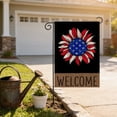 thumbnail image 4 of QuanTara Double Sided Patriotic Garden Flag, 11.8x17.7in Americans Flag Outdoor Yard Porch Decoration for 4th of July, Memorial Day, Home Decor, 4 of 6