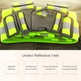 thumbnail image 2 of Unisex Reflective Vest Reflective Safety Waistcoat Reflective Stripe Vest Gear Stripes Jacket High Visibility for, 2 of 8