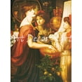 thumbnail image 1 of La Bella Mano-Rossetti - CANVAS OR FINE PRINT WALL ART, 1 of 1