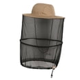 thumbnail image 3 of jinwen Chapeau de Soleil Apiculteur Filet de Protection pour Extérieur Marron, 3 of 9