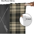 thumbnail image 6 of Rustic Carbin Curtains Deer Bear Living Room Curtains, Cabin Deer Bear Elk Moose Wild Animals Curtains for Bedroom, Plaid Check Adventure Farmhouse Drapes 2 Panel Sets,42x54 Inch, 6 of 6