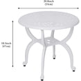 thumbnail image 2 of Efoee Outdoor Side Table,Anti-Rust Outdoor End Table,Patio Coffee Bistro Table for Indoor,Garden,Porch,Balcony, 2 of 8