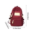 thumbnail image 3 of Korean Style Backpack Large Capacity Casual School Bag Multi Compartment Waterproof Travel Backpack Lightweight Durable Daypack For Laptop Books Daily Commute Outdoor Use Fashion Design, 3 of 6