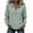 ☃111-Mint Green, variant on Xuyuer Womens Striped Button Down Blouse Dress Casual Long Sleeve Shirt Trendy V Neck Lapel Office Work Tops