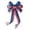 #F, variant on Meiiso Fade-Resistant Stripe Stars Wreath Bow, Door Wreath Decoration Patriotic Wreath Accessory for Patriotic Holidays Fourth of July Memorial Day Veterans Day Front Door Porch Mantel Window
