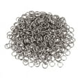 thumbnail image 1 of 500 Stainless Steel Open Jump Rings 7mm Dia. Findings,500x Connection button,silver, 1 of 8