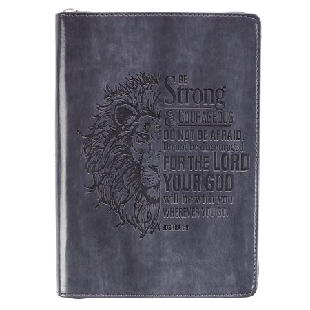 - Strong & Courageous Classic Lux-Leather Zip Journal (Other)