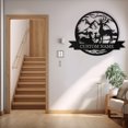 thumbnail image 2 of KAINSY Personalized Deer Metal Cabin Sign | Deer Metal Wall Art | Custom Family Name Sign | Camper Wall Decor Last Name Sign | Cabin Decor | Custom Outdoor Metal Sign | Deer Hunter Gift | Porch Sign, 2 of 8