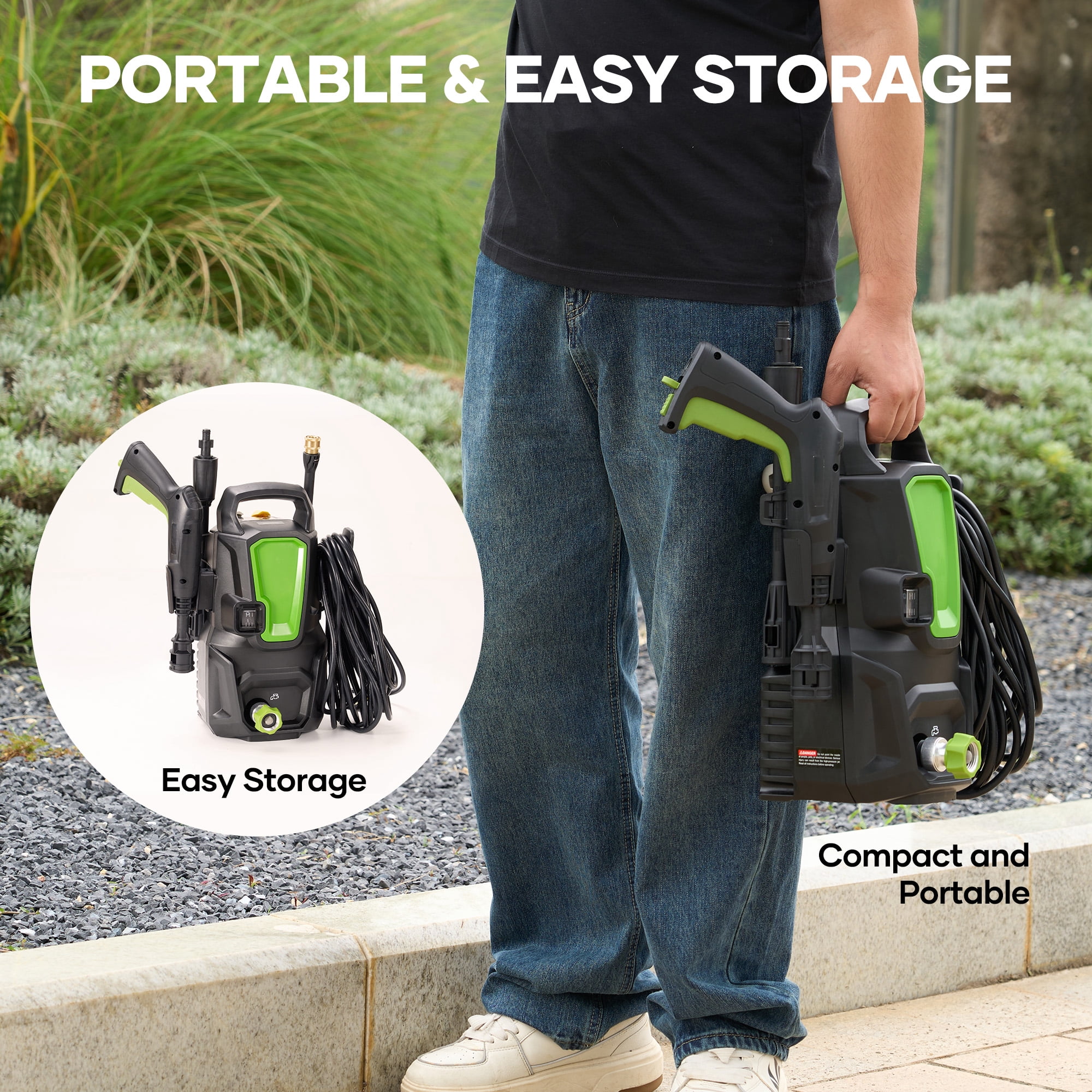 TACKLIFE Electric Pressure Washer,2000PSI Max 1.7GPM 120V Power