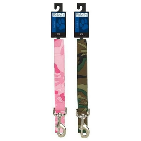 UPC: 0721343050469 | Casual Canine Camo Dog Leash – Pink